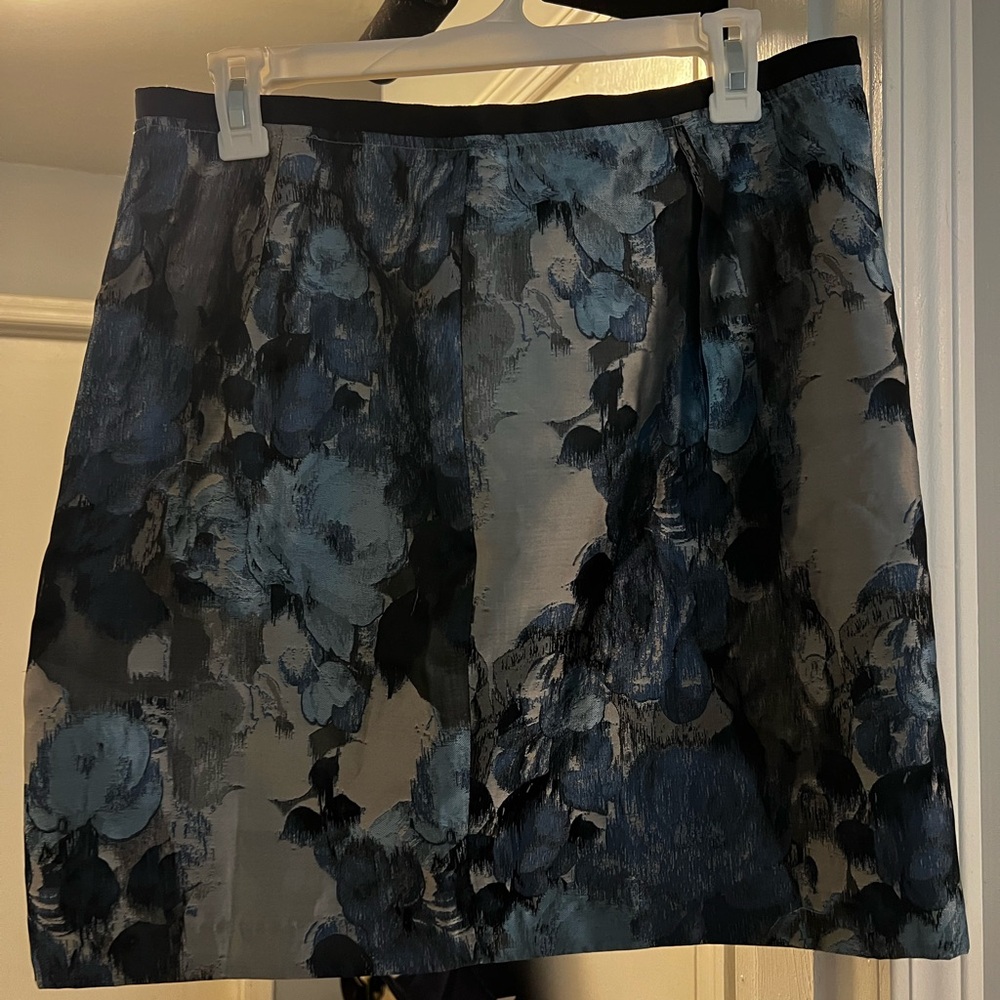 Forever 21 Midnight Blue Floral Mini Skirt